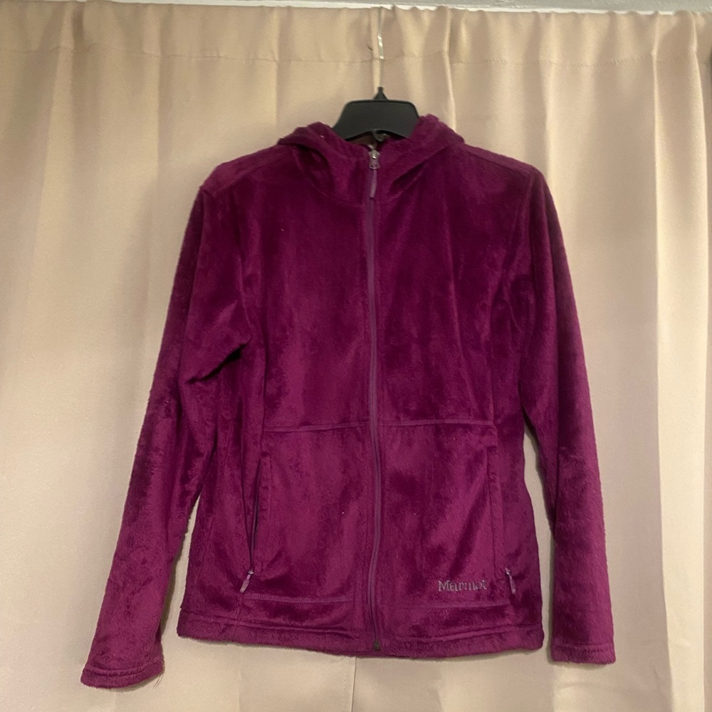 Marmot purple fuzzy coat